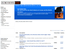 Tablet Screenshot of eurohoteljobs.com